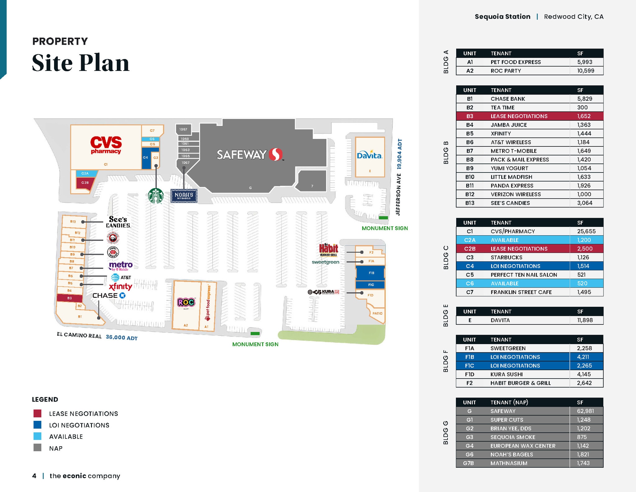 1001-1111 El Camino Real, Redwood City, CA for lease Site Plan- Image 1 of 1