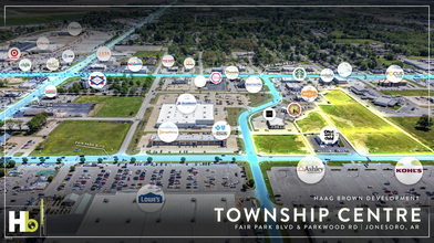 Parkwood Drive & Fair Park Blvd, Jonesboro, AR - aerial  map view - Image1