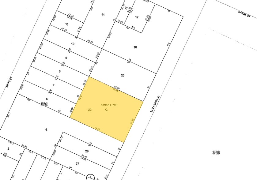 13-17 Elizabeth St, New York, NY for lease - Plat Map - Image 2 of 4