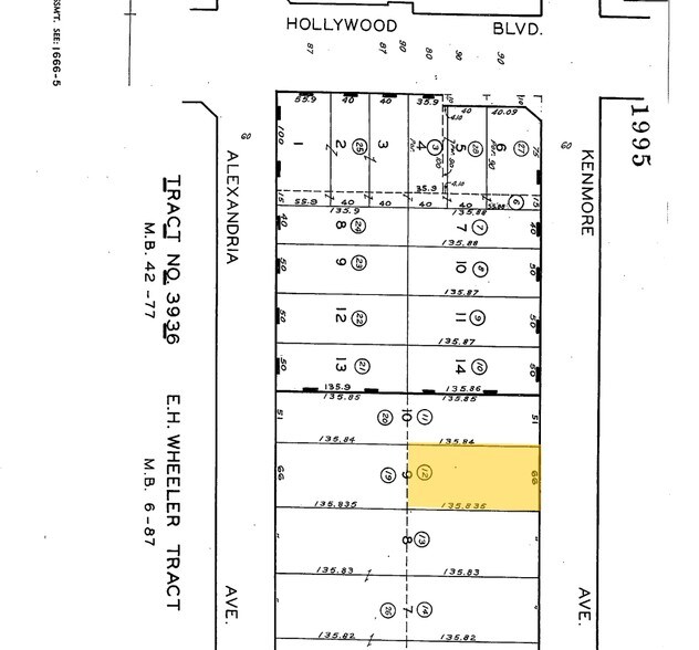 1640 N Alexandria Ave, Los Angeles, CA for sale - Plat Map - Image 2 of 3