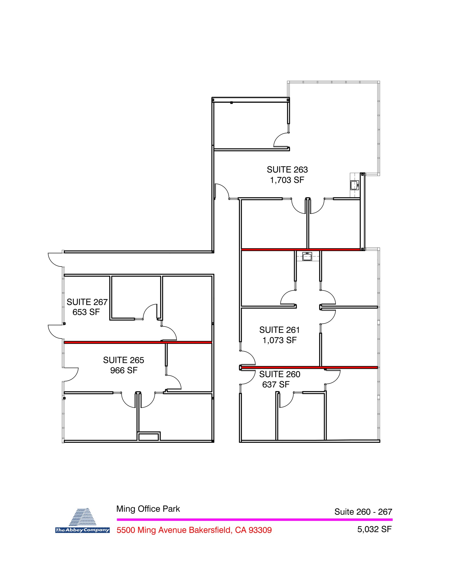 5500 Ming Ave, Bakersfield, CA for lease Site Plan- Image 1 of 1