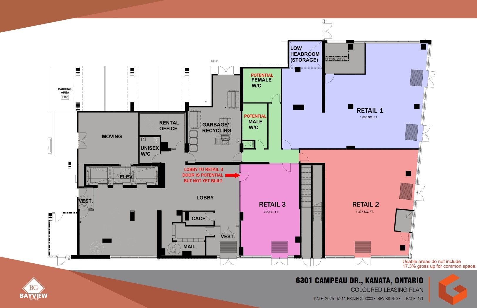 6301-6475 Campeau Dr, Ottawa, ON for lease Floor Plan- Image 1 of 1