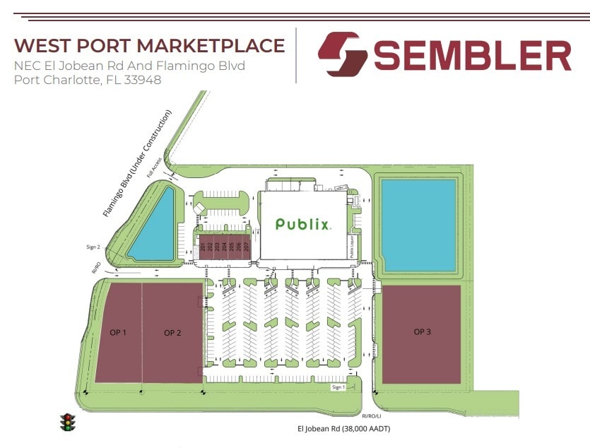 NEC of El Jobean Rd and Flamingo Blvd, Port Charlotte, FL for lease Site Plan- Image 1 of 1
