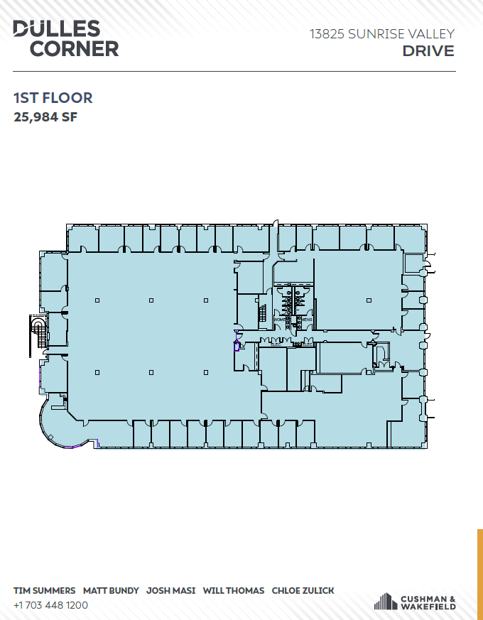 13825 Sunrise Valley Dr, Herndon, VA for lease Floor Plan- Image 1 of 1