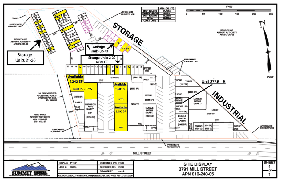 3749-3795 Mill St, Reno, NV for lease - Site Plan - Image 2 of 8