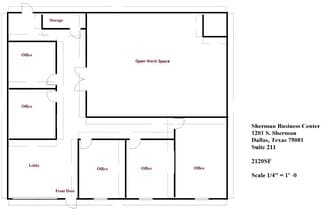 1201 S Sherman St, Richardson, TX for lease Floor Plan- Image 1 of 8