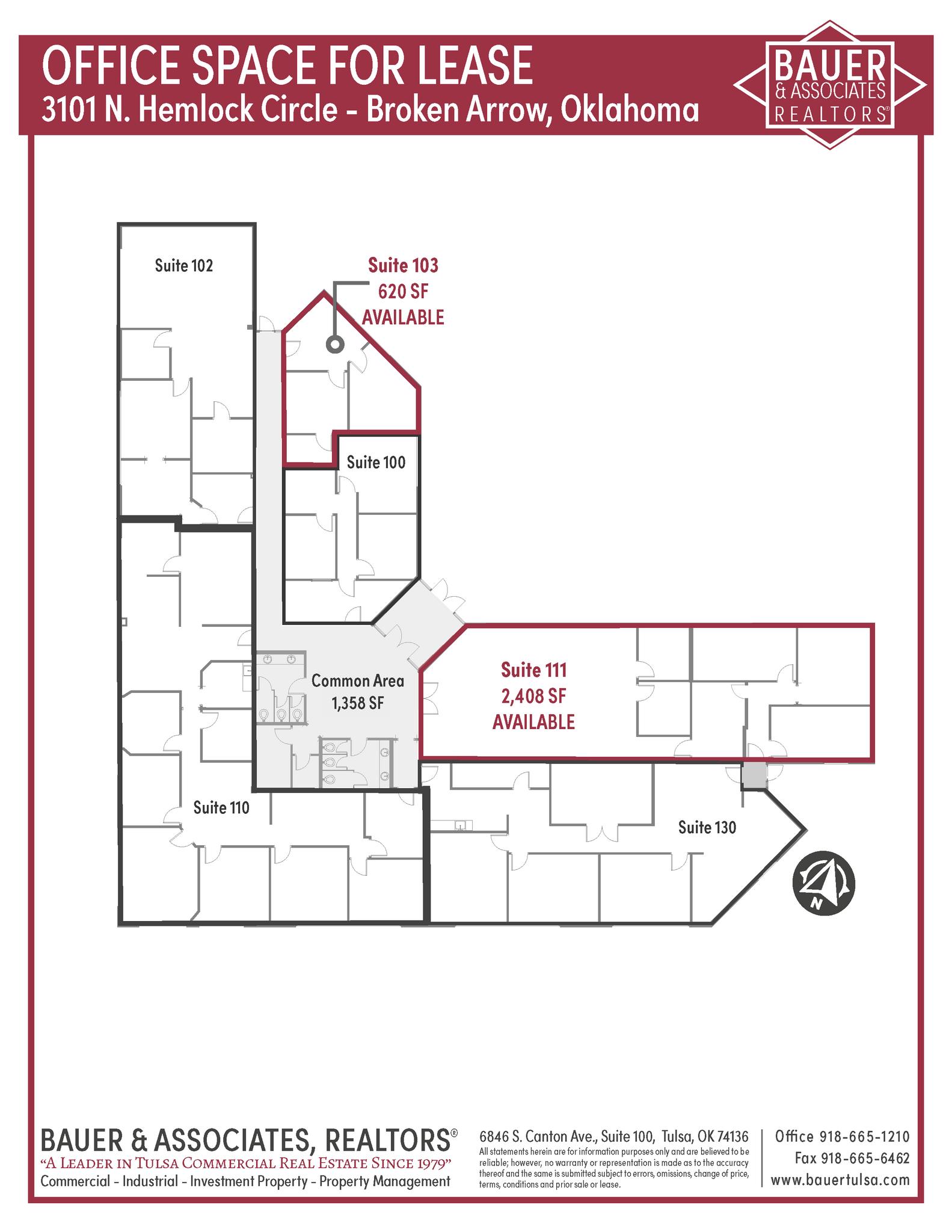 3101 N Hemlock Cir, Broken Arrow, OK for lease Floor Plan- Image 1 of 1