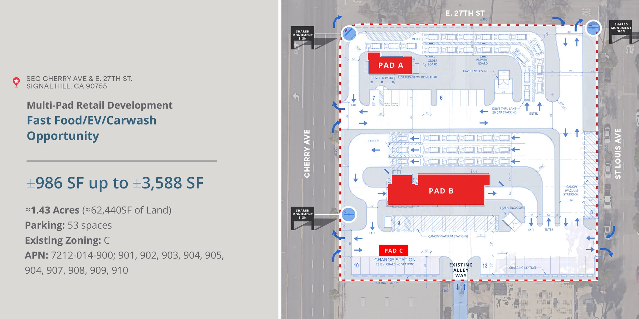 SEC Cherry Ave & E. 27th St., Signal Hill, CA for lease Site Plan- Image 1 of 1