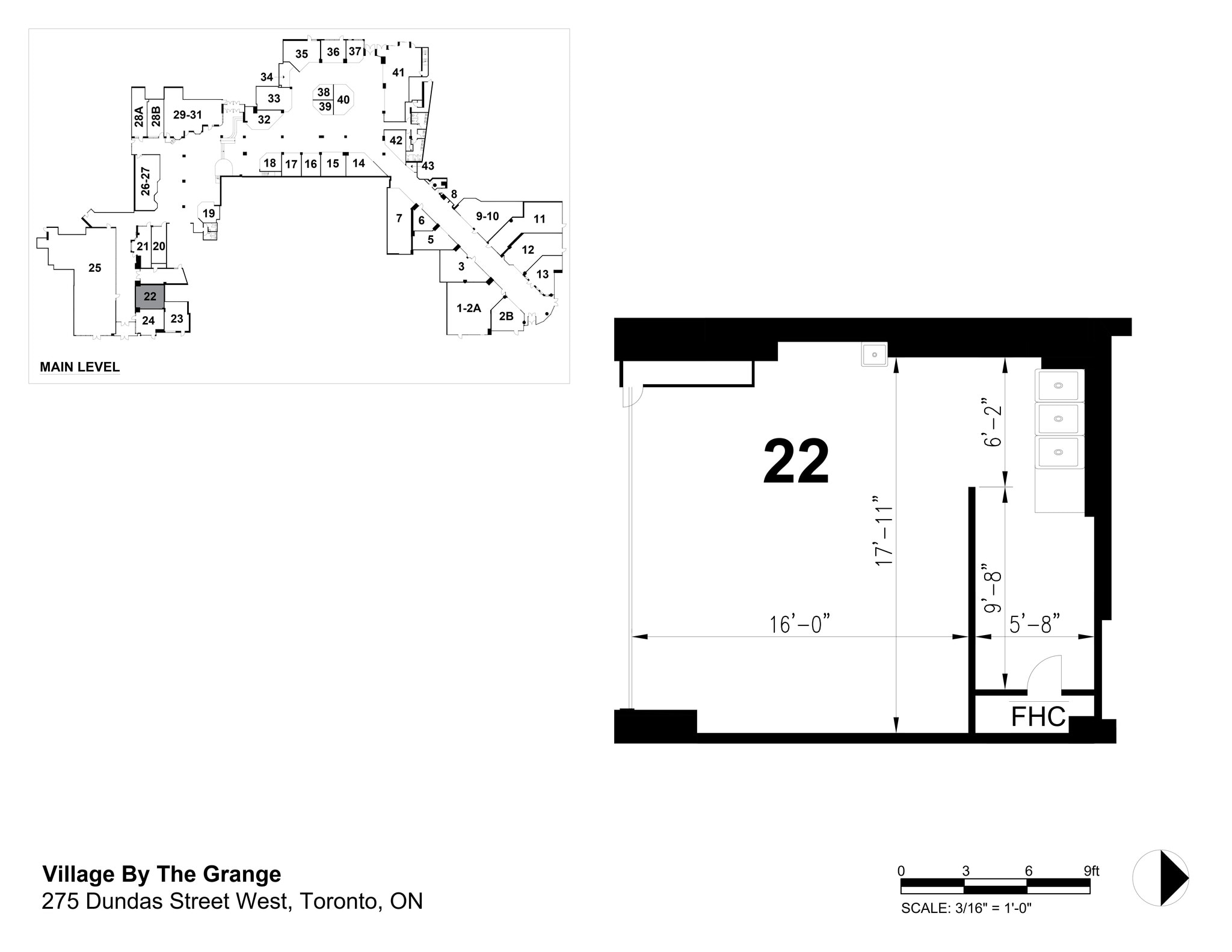 275 Dundas St W, Toronto, ON for lease Site Plan- Image 1 of 1