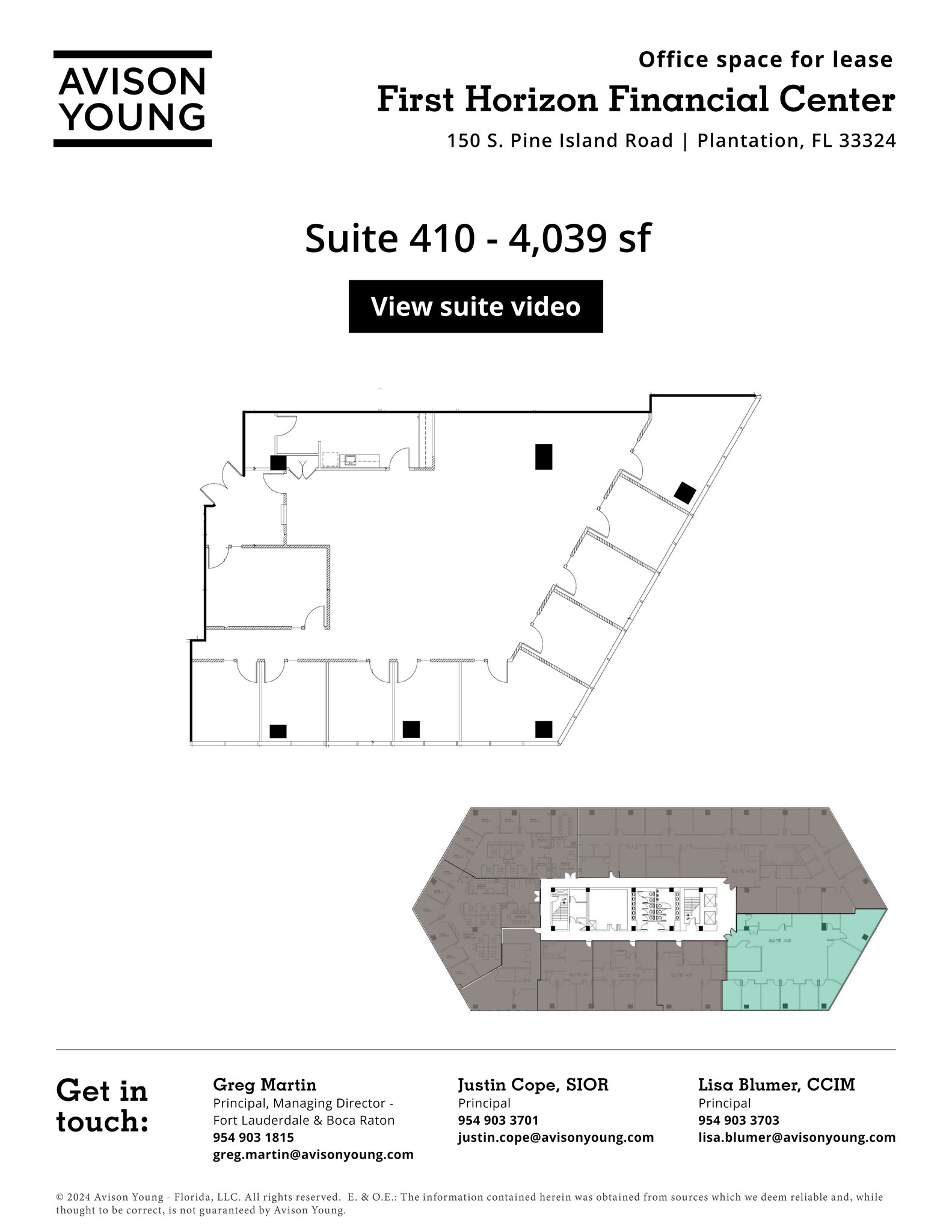 150 S Pine Island Rd, Plantation, FL for lease Site Plan- Image 1 of 1