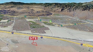 Varner & I-10 rd, Cathedral City, CA - AERIAL  map view - Image1