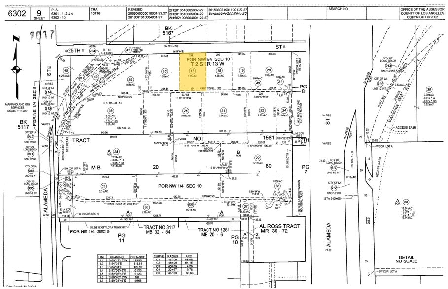 1980-1990 E 25th St, Vernon, CA for lease - Plat Map - Image 3 of 3
