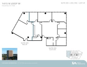 1415 North Loop W, Houston, TX for lease Floor Plan- Image 2 of 2