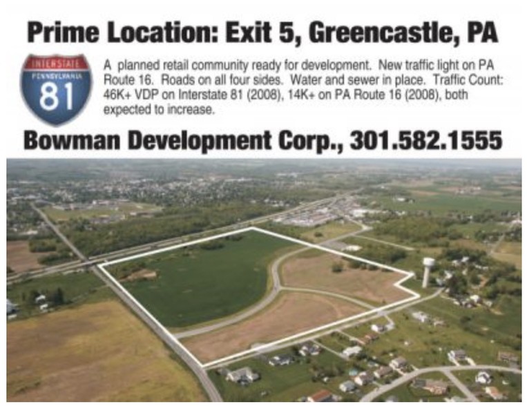 Greencastle Pa Route 16, Greencastle, PA for lease - Other - Image 1 of 2