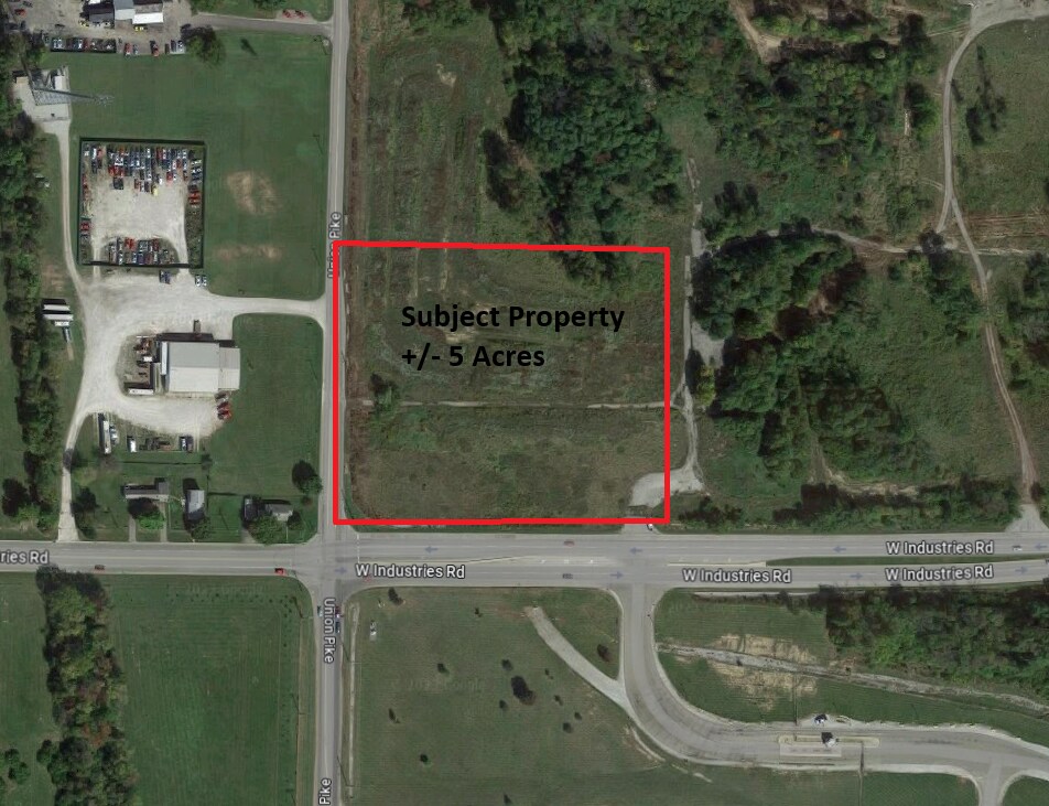 +/- 5 Acres Industries rd, Richmond, IN for sale Aerial- Image 1 of 1