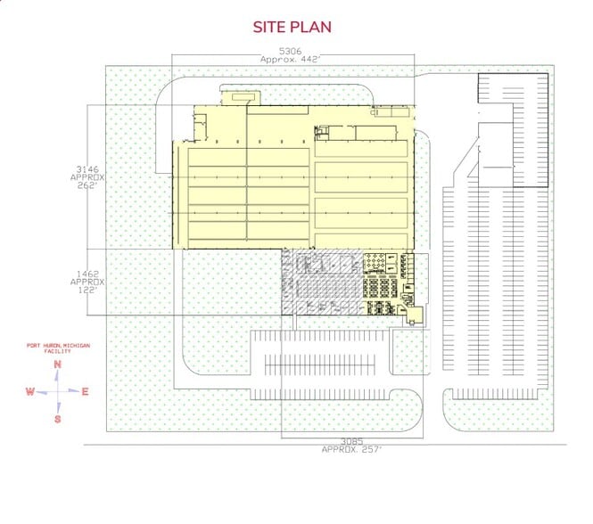 2555 20th St, Port Huron, MI for lease - Site Plan - Image 2 of 6