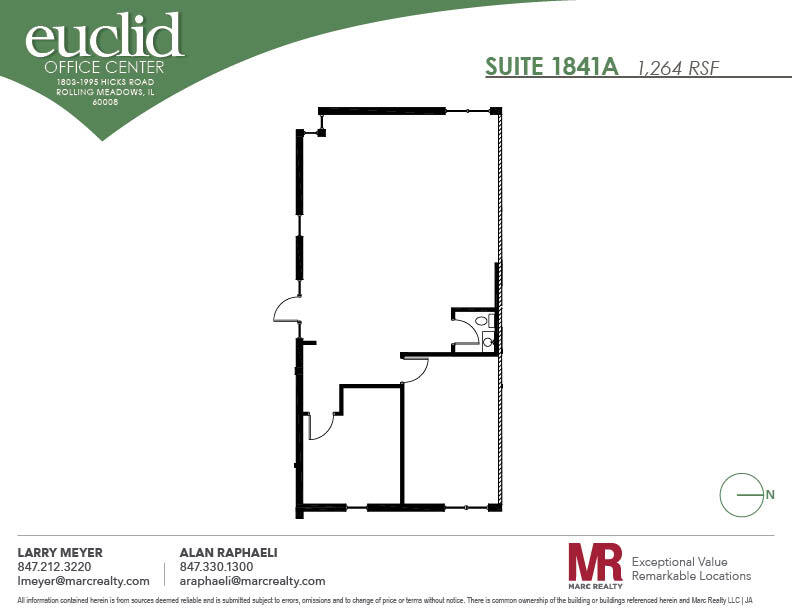 1803 Hicks Rd, Rolling Meadows, IL for lease Floor Plan- Image 1 of 1