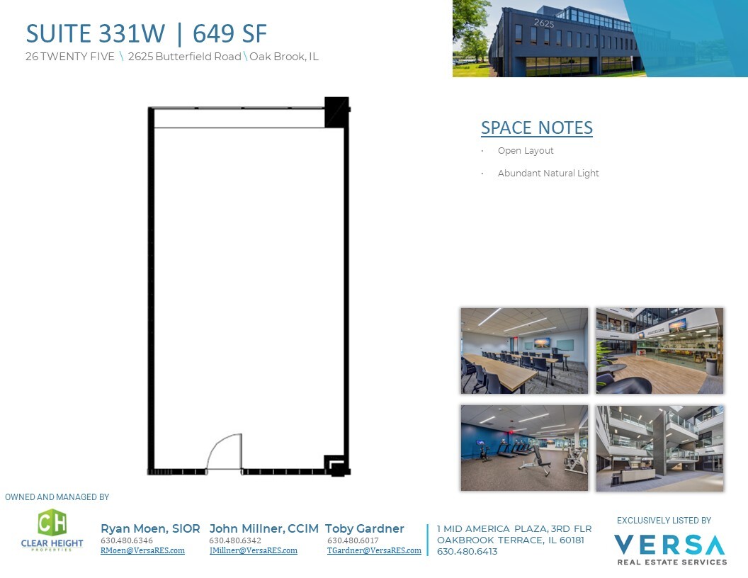 2625 Butterfield Rd, Oak Brook, IL for lease Floor Plan- Image 1 of 1