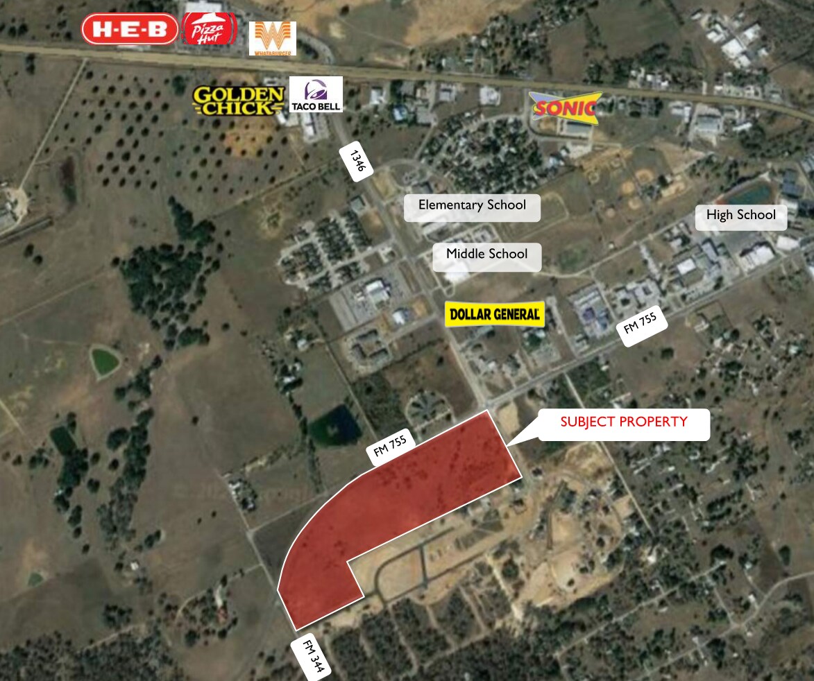 SEQ & SWQ FM 775, La Vernia, TX for sale Aerial- Image 1 of 9