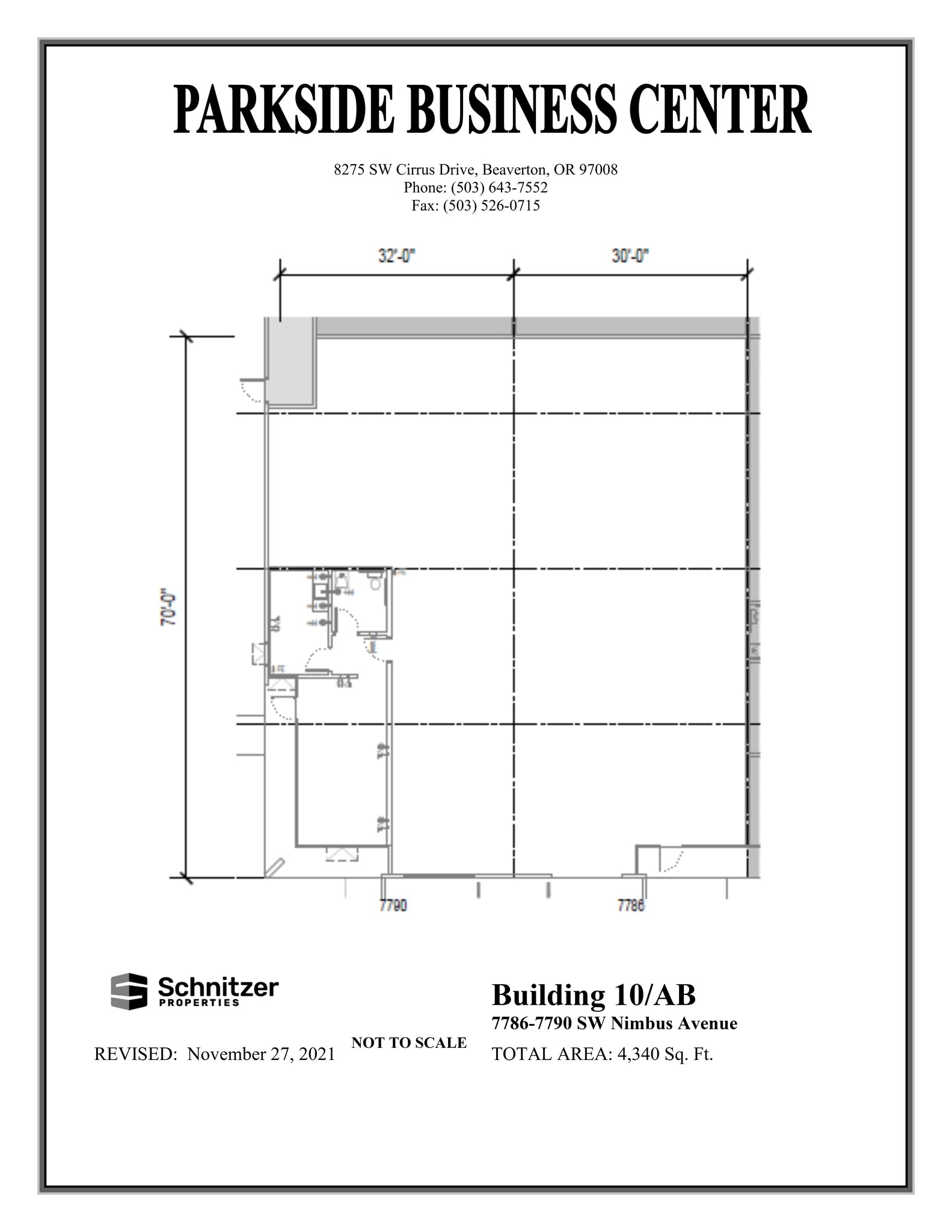 8362-8380 SW Nimbus Ave, Beaverton, OR for lease Site Plan- Image 1 of 1