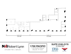 1700 Pacific Ave, Dallas, TX for lease Floor Plan- Image 2 of 2