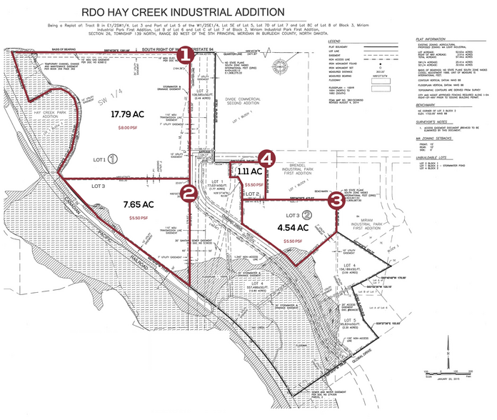 Channel Dr & Miriam Ave portfolio of 2 properties for sale on LoopNet.com - Plat Map - Image 3 of 3