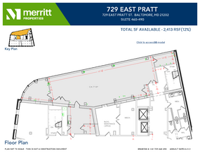 729 E Pratt St, Baltimore, MD for lease Floor Plan- Image 1 of 1