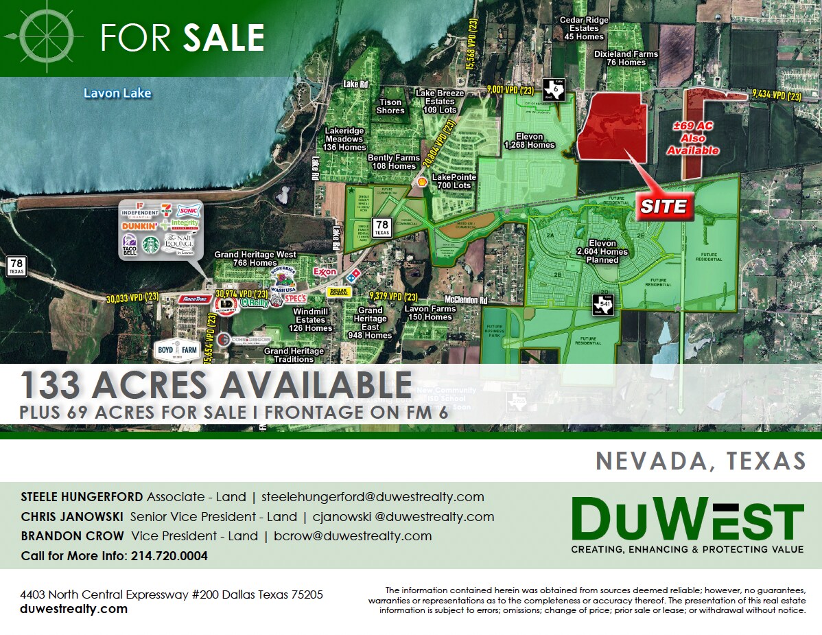 SEC of FM 6 & CR 976, Nevada, TX for sale Aerial- Image 1 of 1