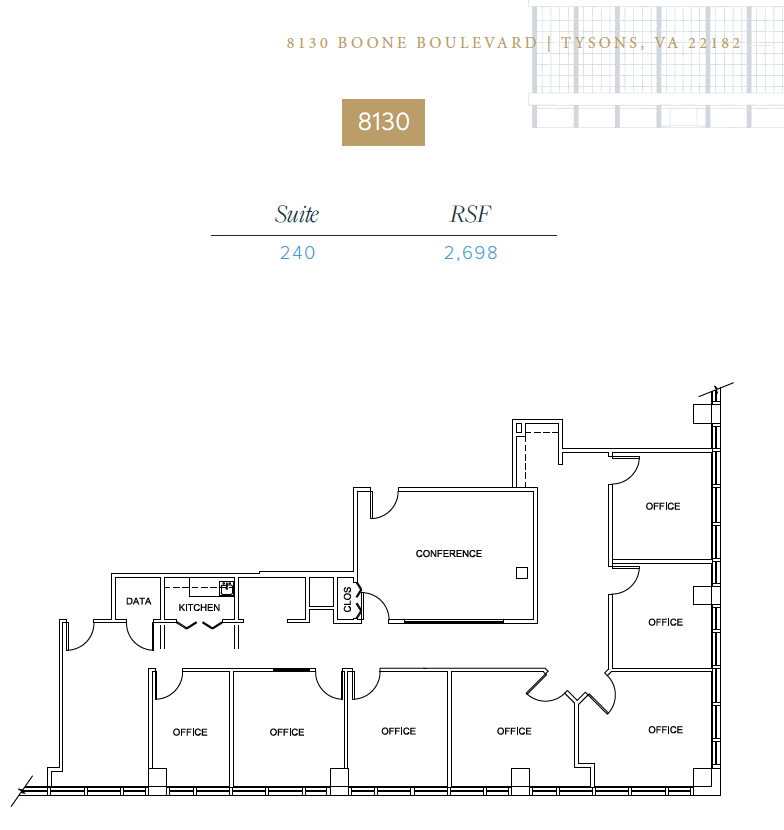 8100 Boone Blvd, Vienna, VA for lease Floor Plan- Image 1 of 1