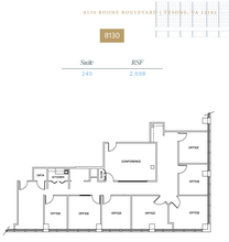 8100 Boone Blvd, Vienna, VA for lease Floor Plan- Image 1 of 1