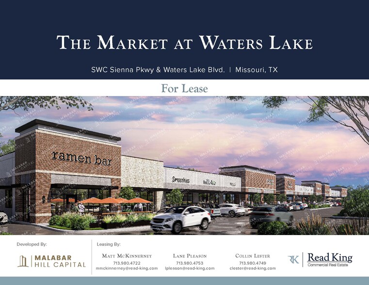 SWC Sienna Pkwy & Waters Lake blvd, Missouri City, TX for lease - Primary Photo - Image 1 of 1