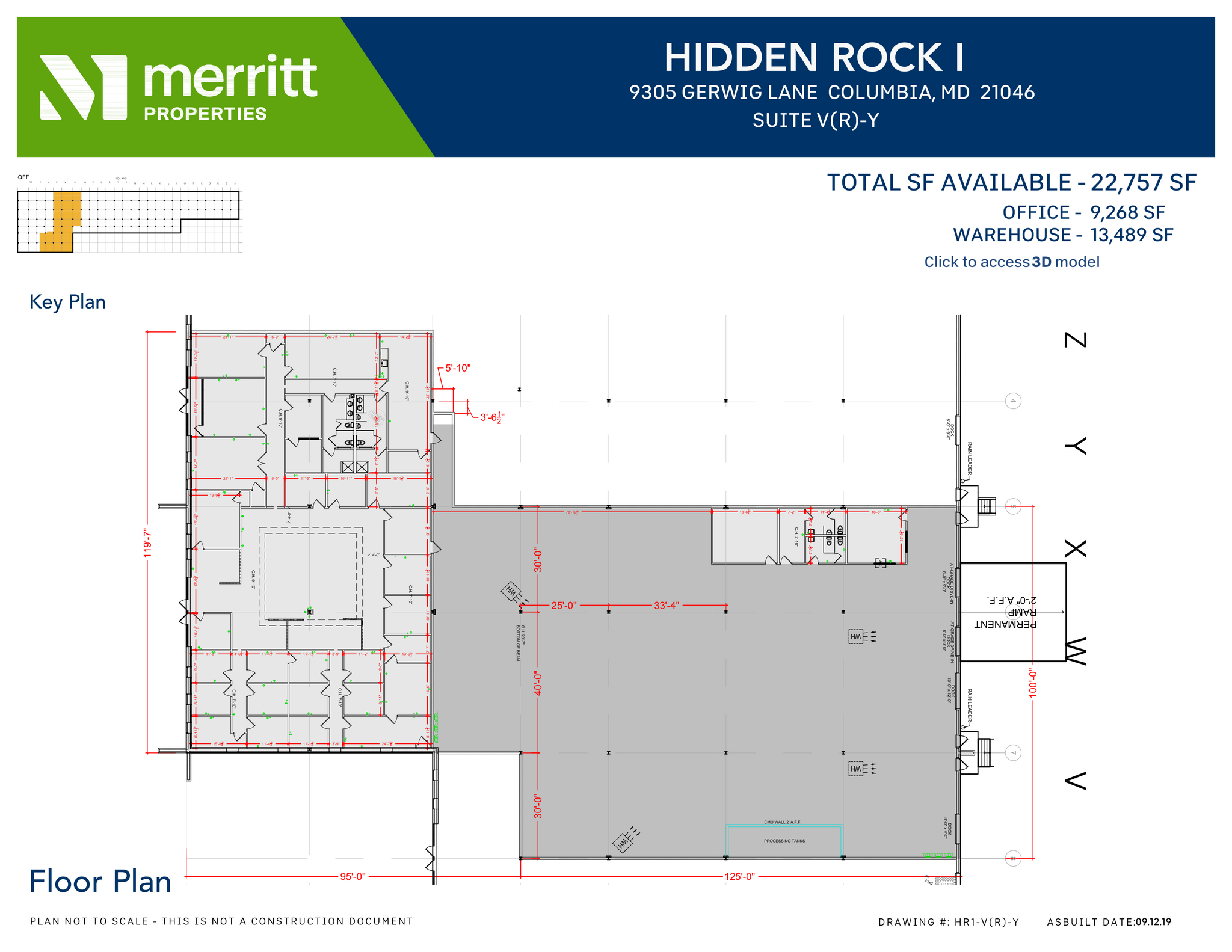 9515 Gerwig Ln, Columbia, MD for lease Floor Plan- Image 1 of 2