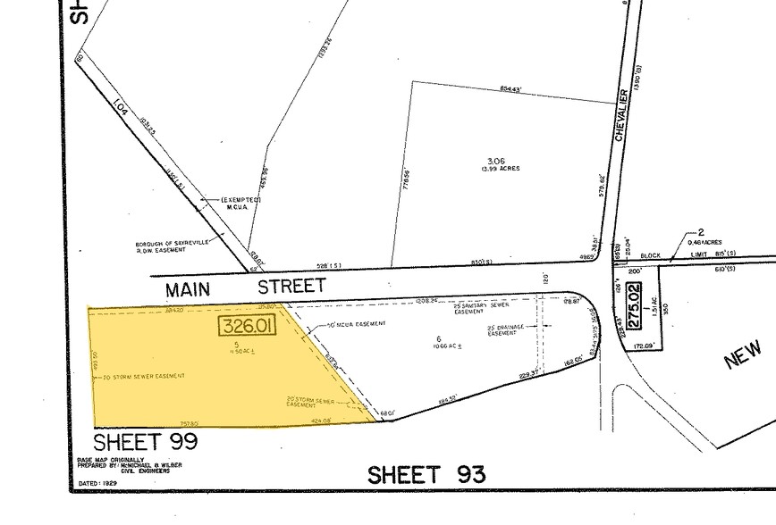 2600 Main Street Extension, Sayreville, NJ for sale - Plat Map - Image 1 of 1