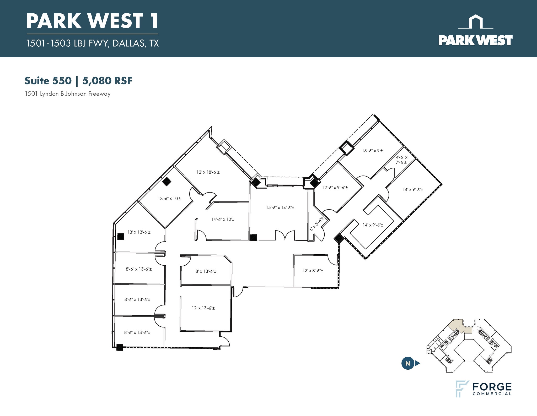 1501-1507 Lyndon B Johnson Fwy, Dallas, TX for lease Floor Plan- Image 1 of 2