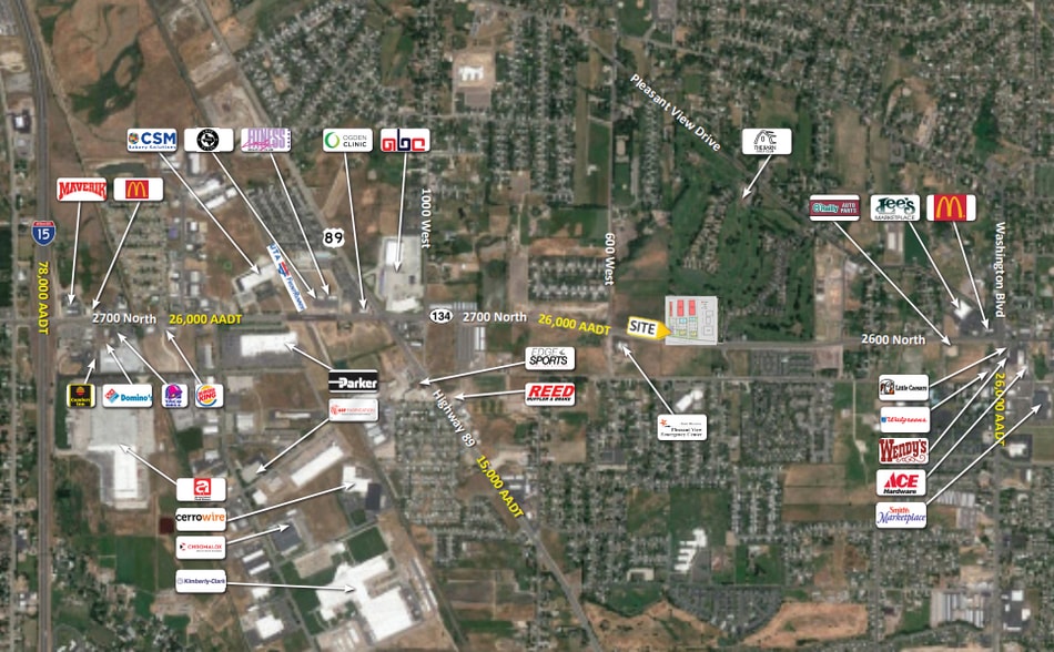 500 W 2700 N, Pleasant View, UT for sale - Aerial - Image 2 of 2