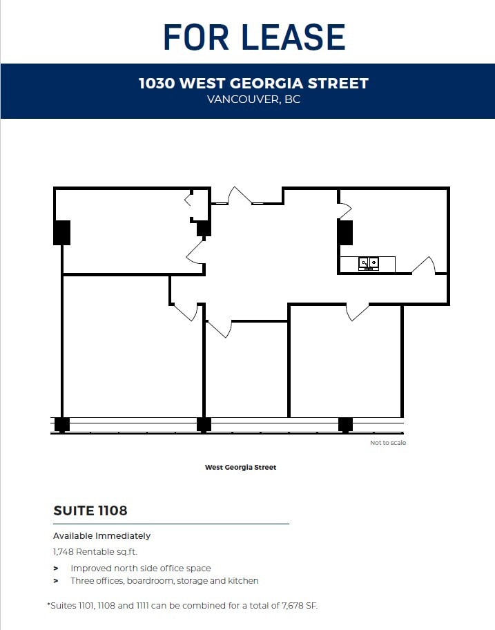 1030 W Georgia St, Vancouver, BC for lease Floor Plan- Image 1 of 1