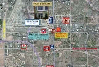6725 S Eastern Ave, Las Vegas, NV - AERIAL  map view