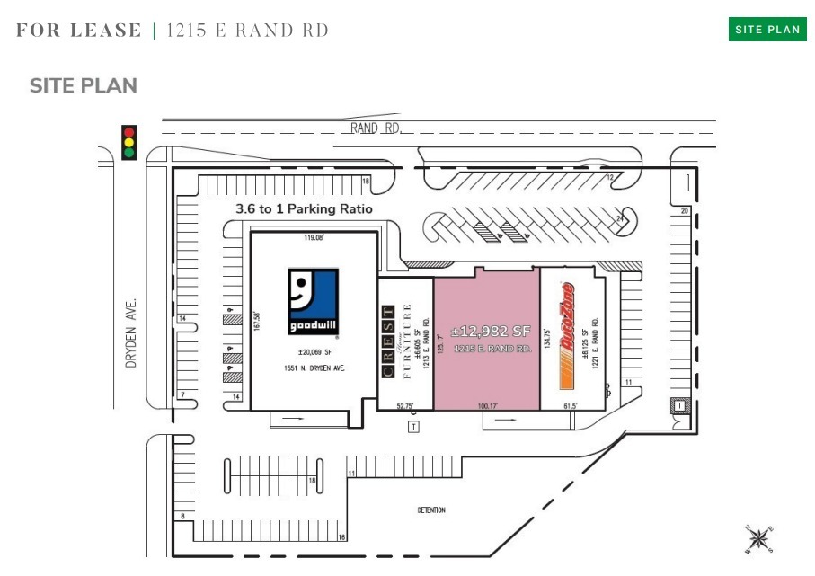 1213-1221 E Rand Rd, Arlington Heights, IL for sale Floor Plan- Image 1 of 2