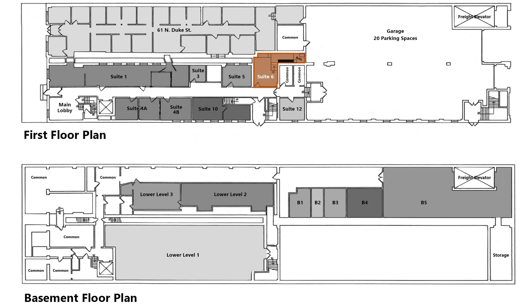 53 N Duke St, Lancaster, PA for lease Floor Plan- Image 1 of 9