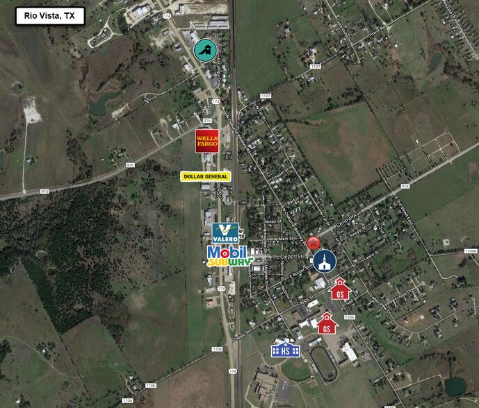 501 N Highway 174 Rio Vista Tx 76093 Bank Property For Sale