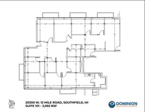 20300 W 12 Mile Rd, Southfield, MI for lease Floor Plan- Image 1 of 1