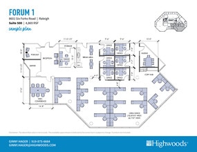 8601 Six Forks Rd, Raleigh, NC for lease Floor Plan- Image 2 of 4