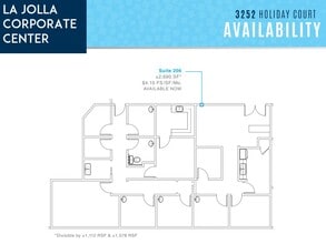 8939 Villa La Jolla Dr, La Jolla, CA for lease Floor Plan- Image 1 of 1