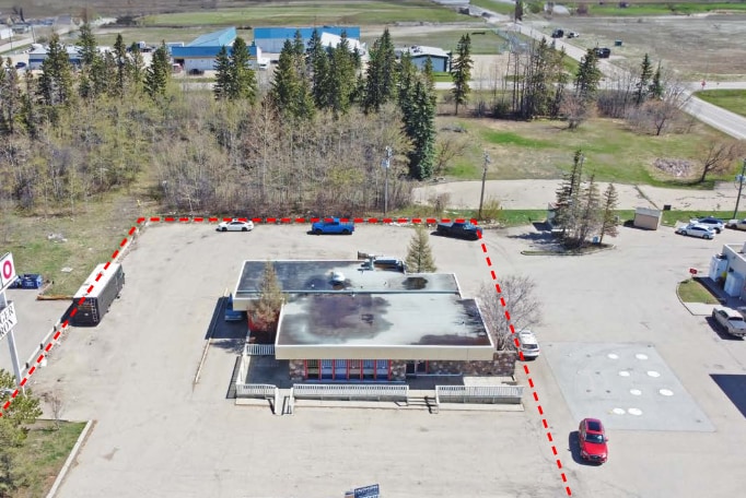 49 Gasoline Aly E, Red Deer County, AB for sale - Aerial - Image 2 of 2