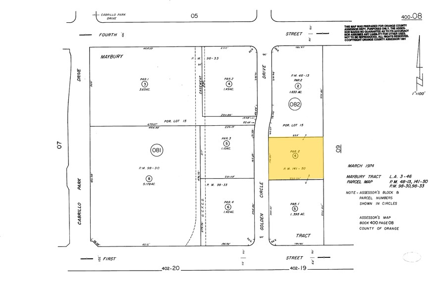 203 N Golden Circle Dr, Santa Ana, CA for sale - Plat Map - Image 2 of 8