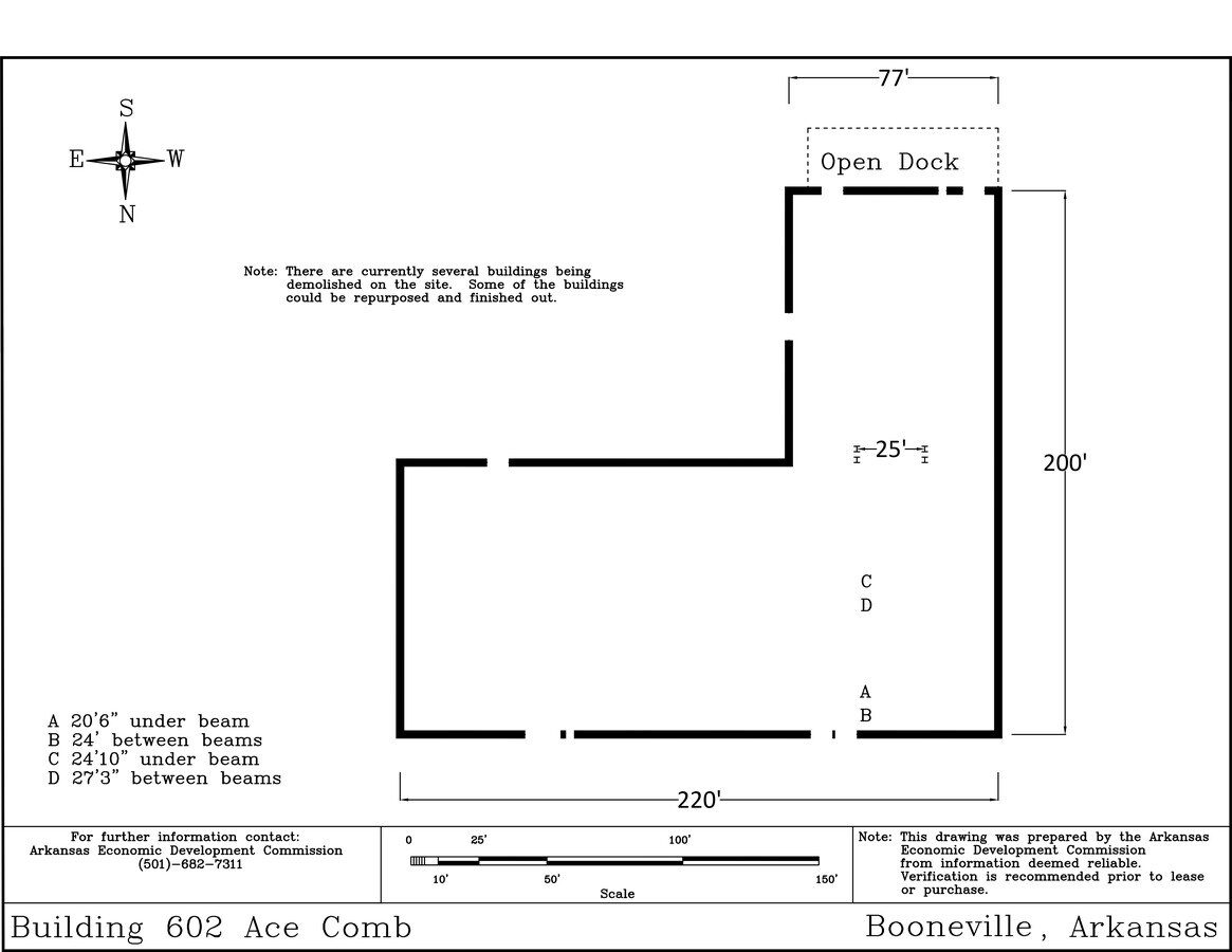 560 W 2nd St, Booneville, AR 72927 Former ACE Comb Facility