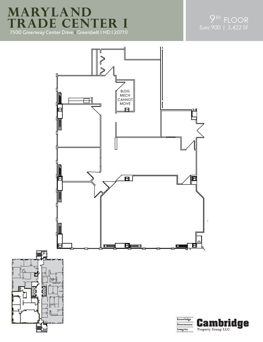 7500 Greenway Center Dr, Greenbelt, MD for lease Floor Plan- Image 1 of 1