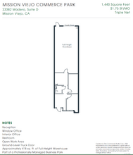 23382 Madero, Mission Viejo, CA for lease Floor Plan- Image 1 of 1