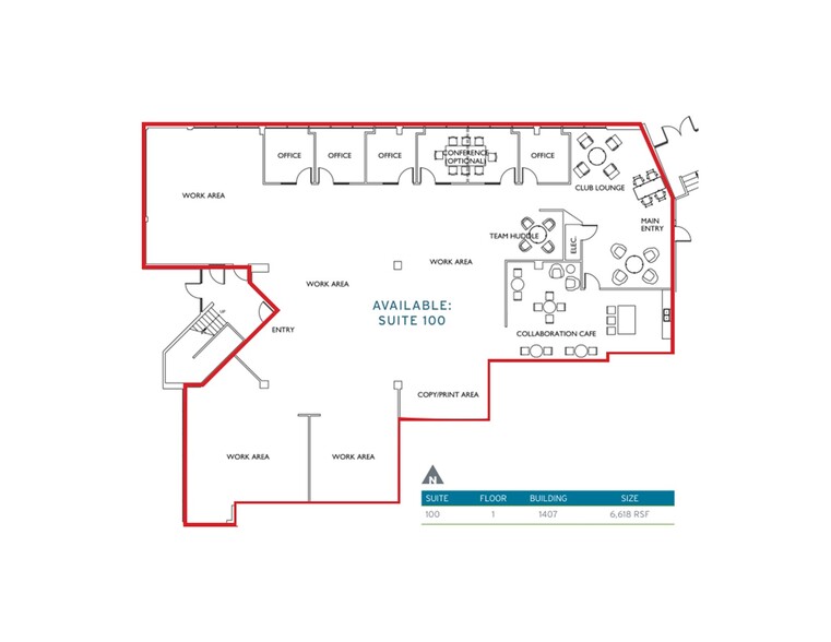 1407 116th Ave NE, Bellevue, WA for lease - Floor Plan - Image 2 of 16