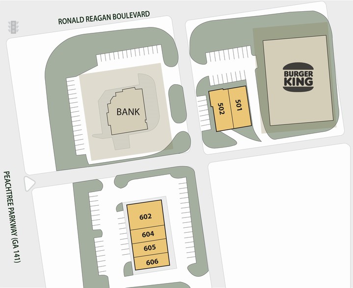 515 Peachtree Pky, Cumming, GA for lease - Site Plan - Image 2 of 3